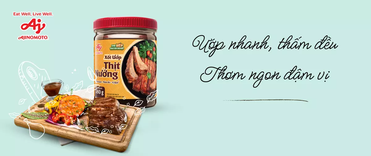 Xốt ướp thịt cho món nướng giúp món ăn thêm đậm đà, hấp dẫn.