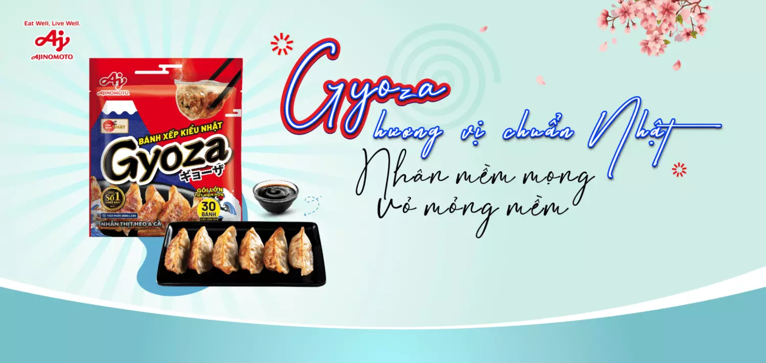 Bánh xếp Gyoza - lựa chọn lý tưởng cho thực đơn nhà hàng Nhật
